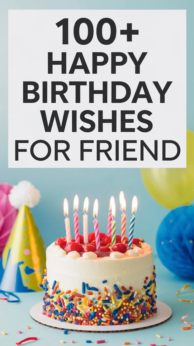 100+ Happy Birthday Wishes for Friend