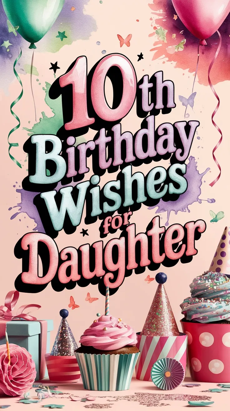 Happy 10th Birthday Wishes for Daughter