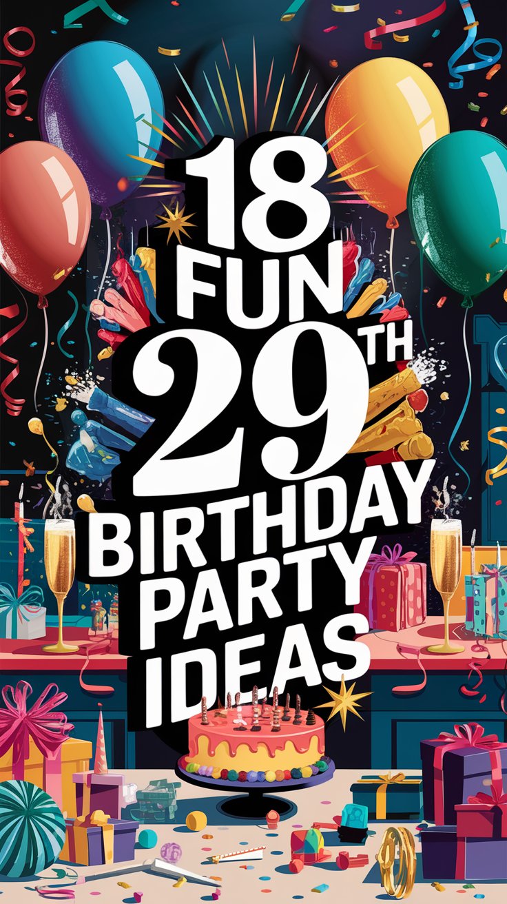 29th Birthday Party Ideas