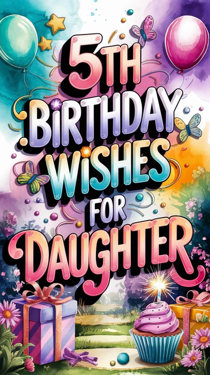 5th Birthday Wishes for Daughter