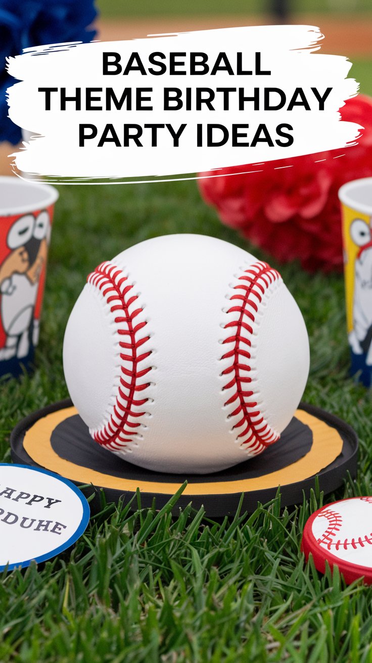 Baseball Theme Birthday Party Ideas