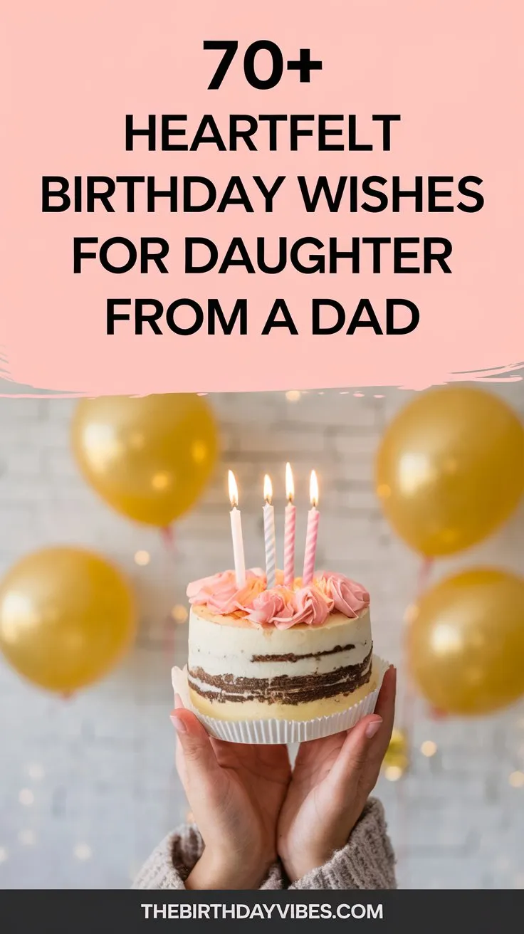 70+ Heartfelt Birthday Wishes for Daughter from a Dad