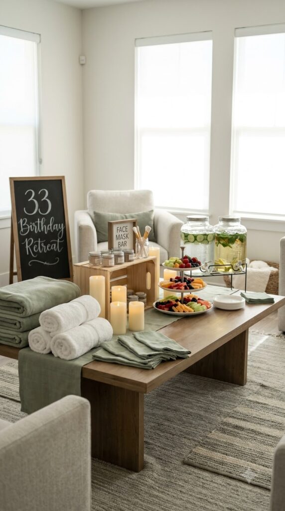 AA chic wine tasting party with premium wine bottles, charcuterie boards, candles, and stylish table settings