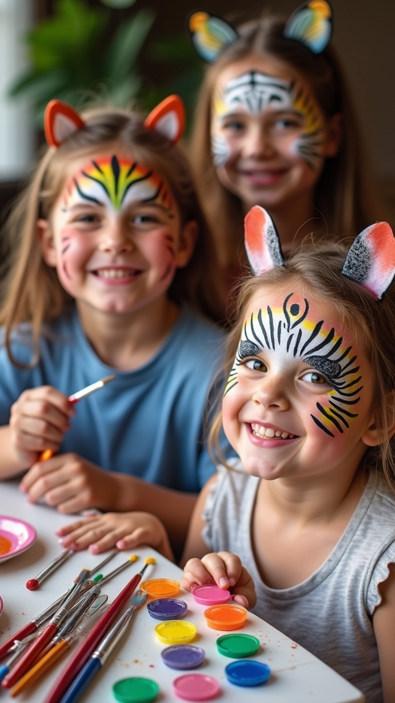 animal themed face painting