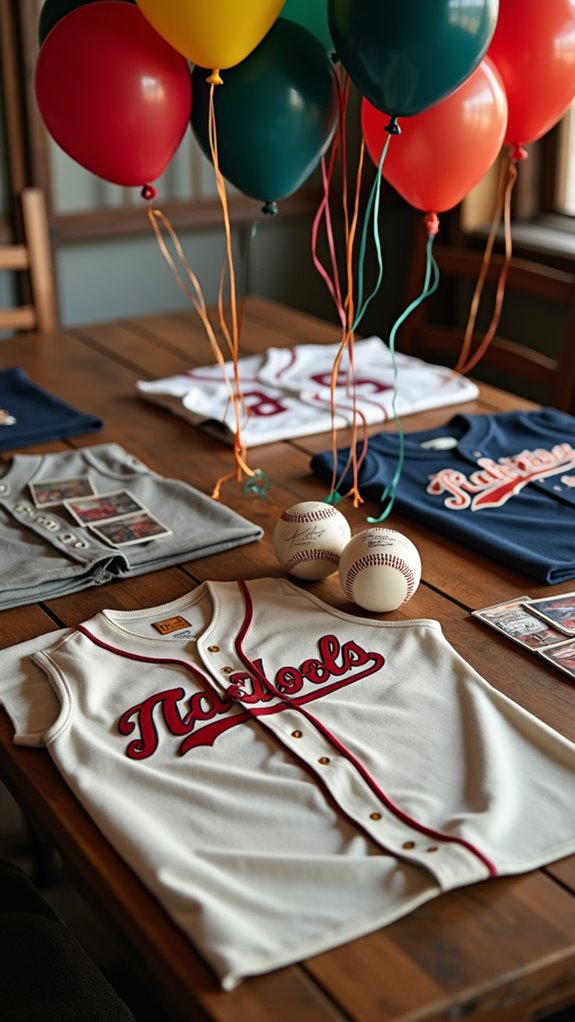 baseball collectibles display setup