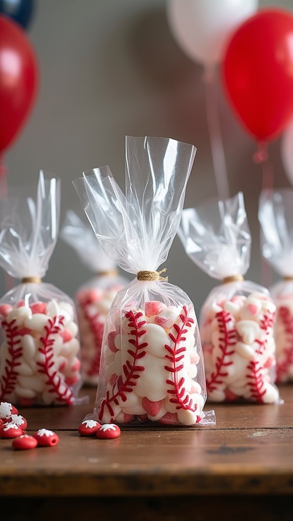 baseball themed party favors