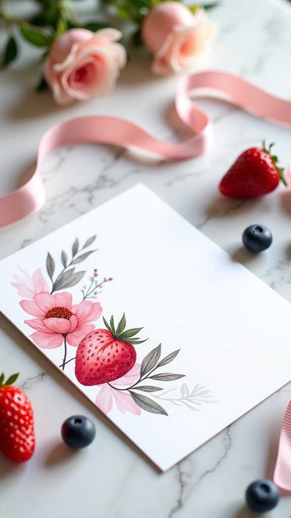 berry themed invitation designs