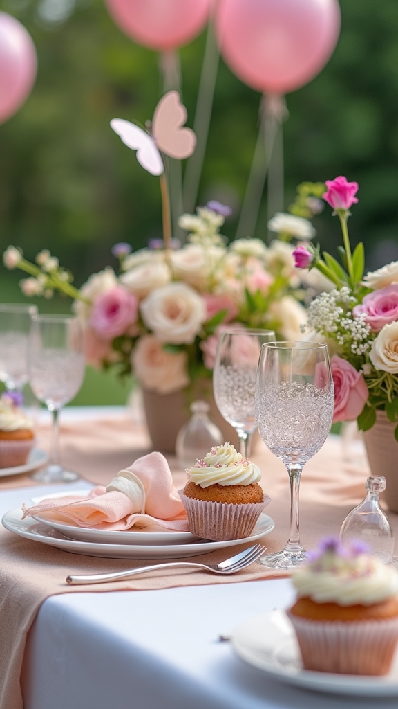 butterfly inspired table decoration