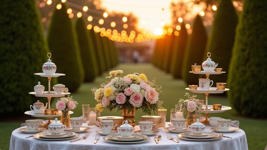 charming outdoor tea celebration