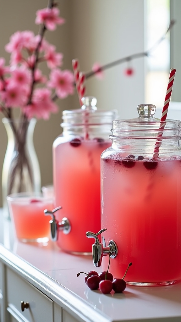 cherry beverage station setup