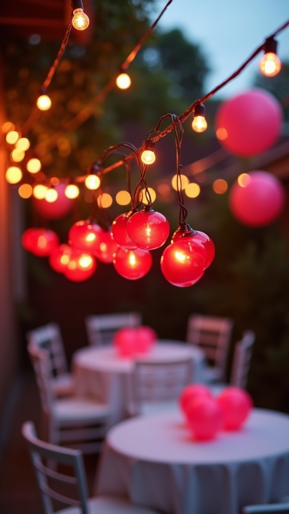 cherry themed festive illumination