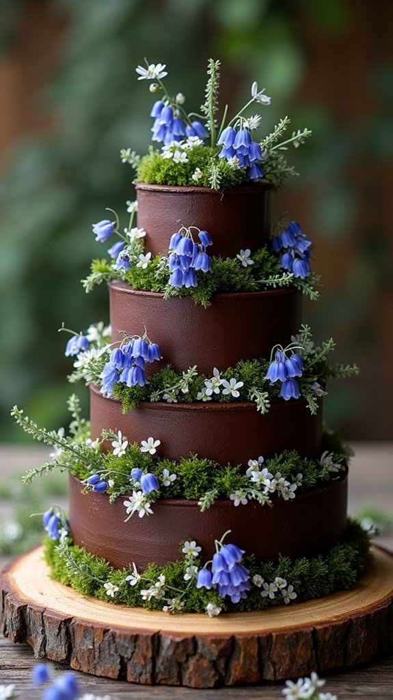 chocolate cake from bluebell forest