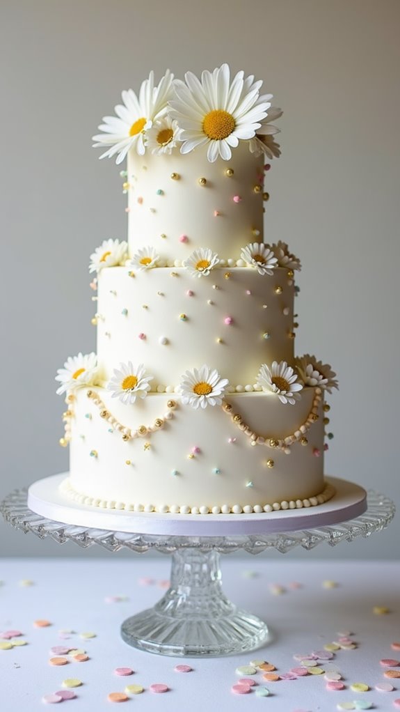 colorful layered celebration cake