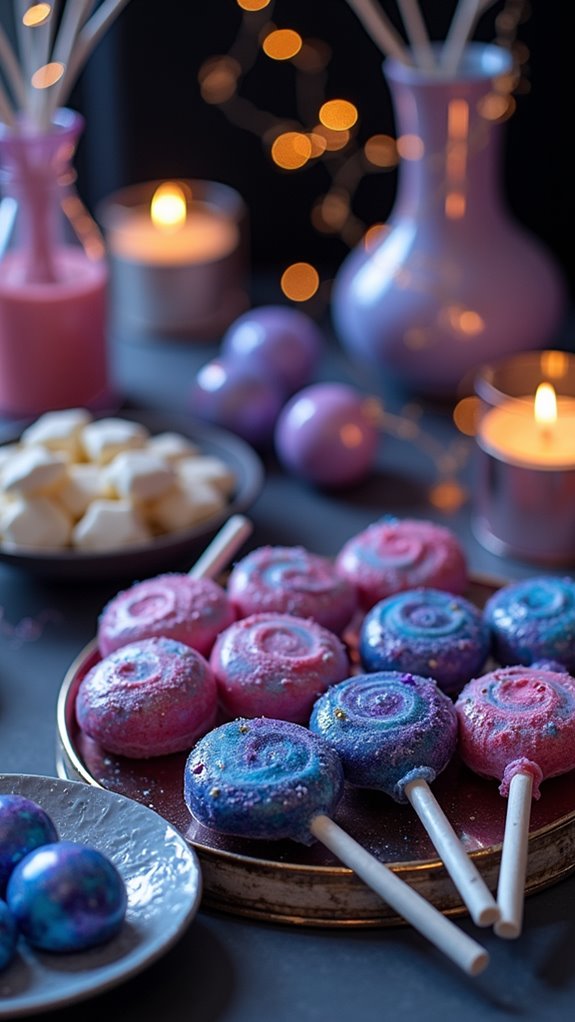 cosmic candy bar arrangement