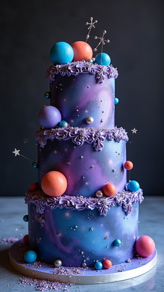 cosmic themed cake creations