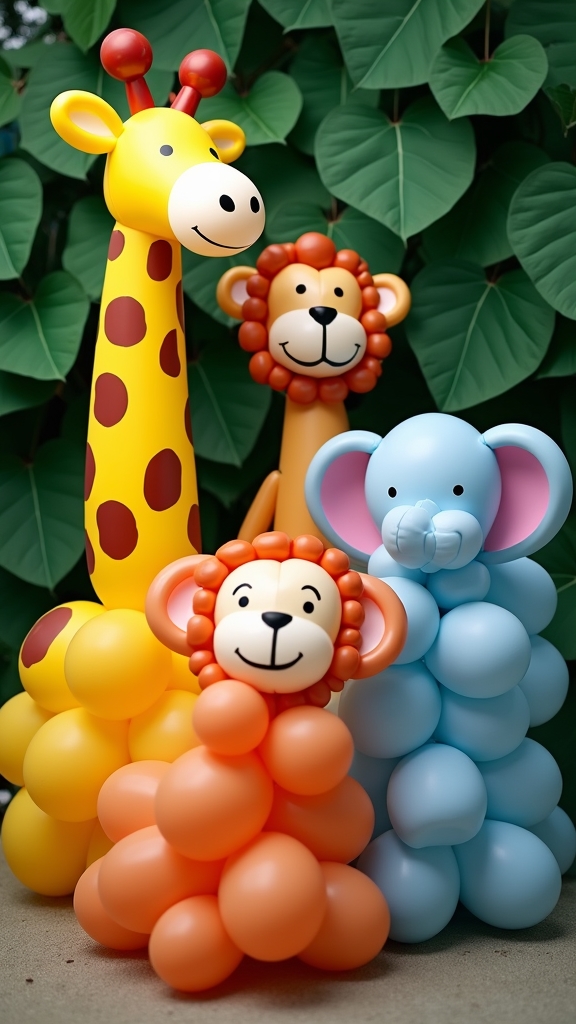 creative balloon animal decorations