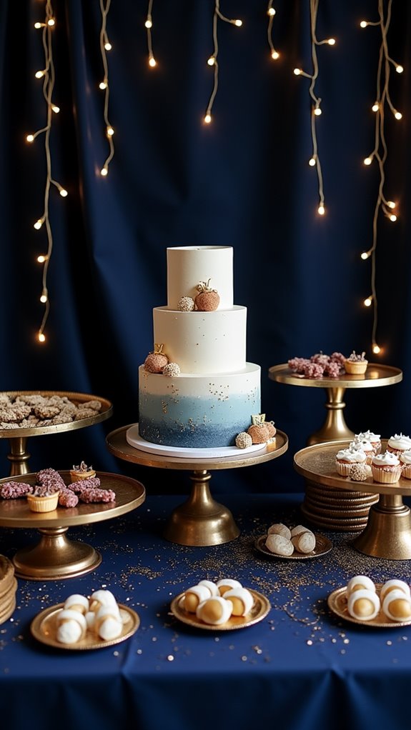 elegant cake table decor