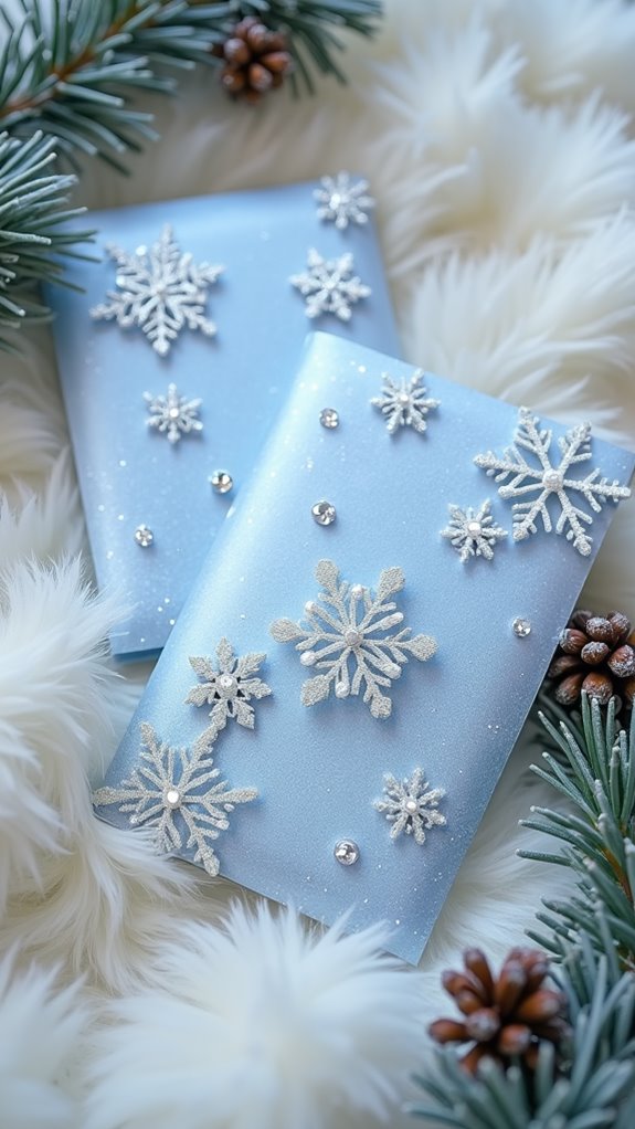 elegant frozen party invites