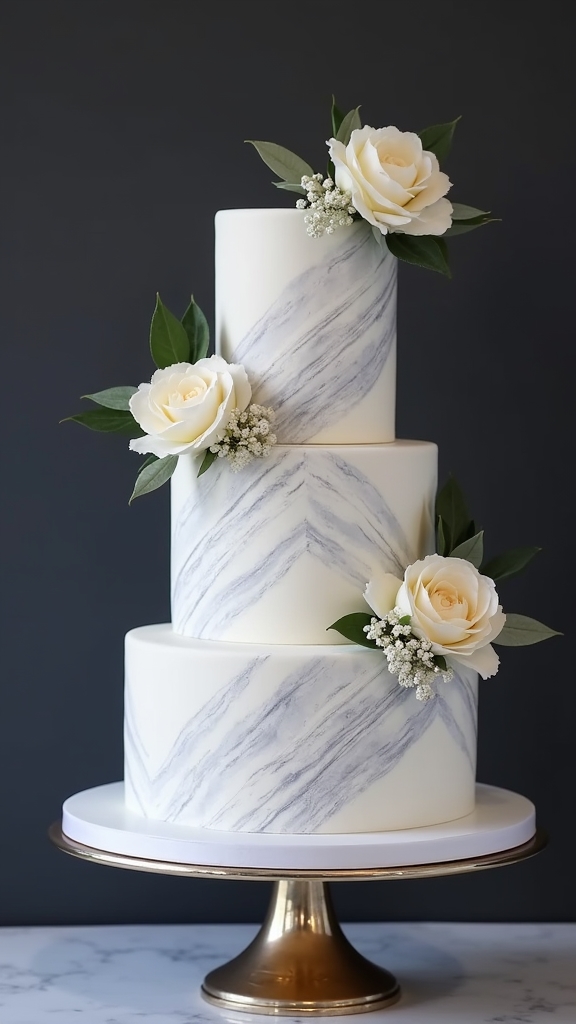 elegant monochrome cake styles