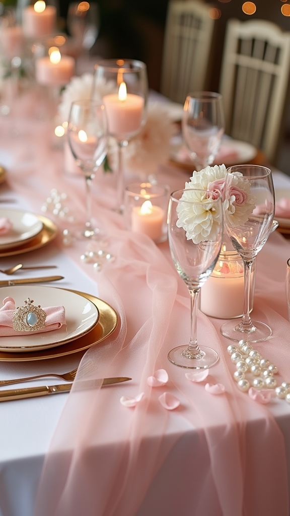 elegant royal dining arrangement