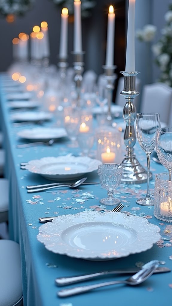 enchanting winter wonderland table