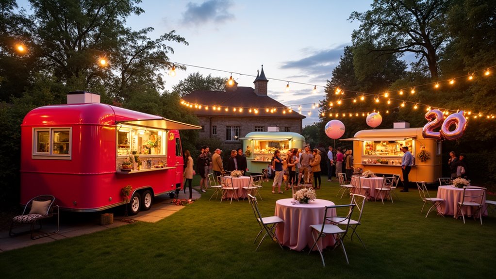 food truck event outdoors