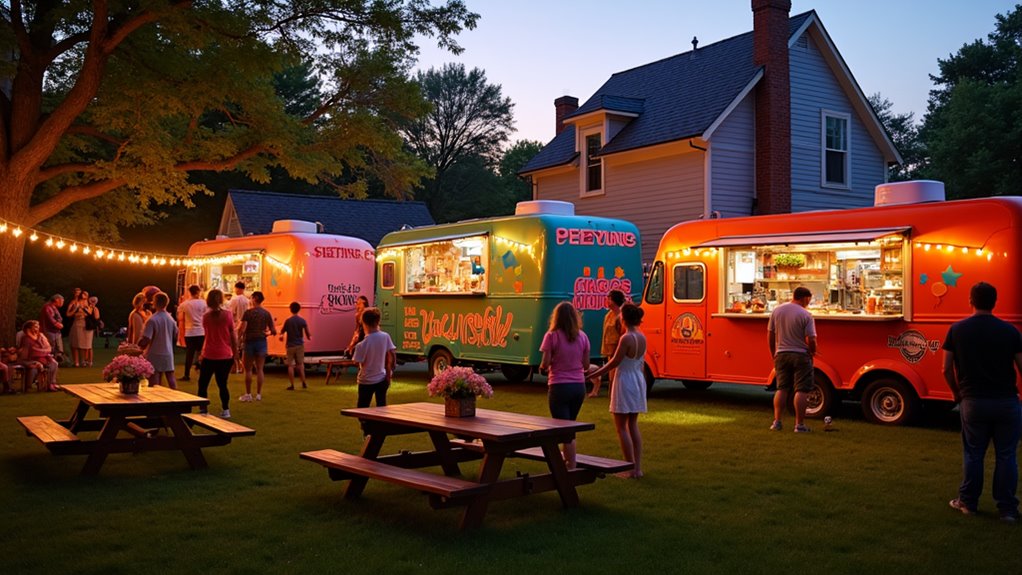 food trucks in backyard