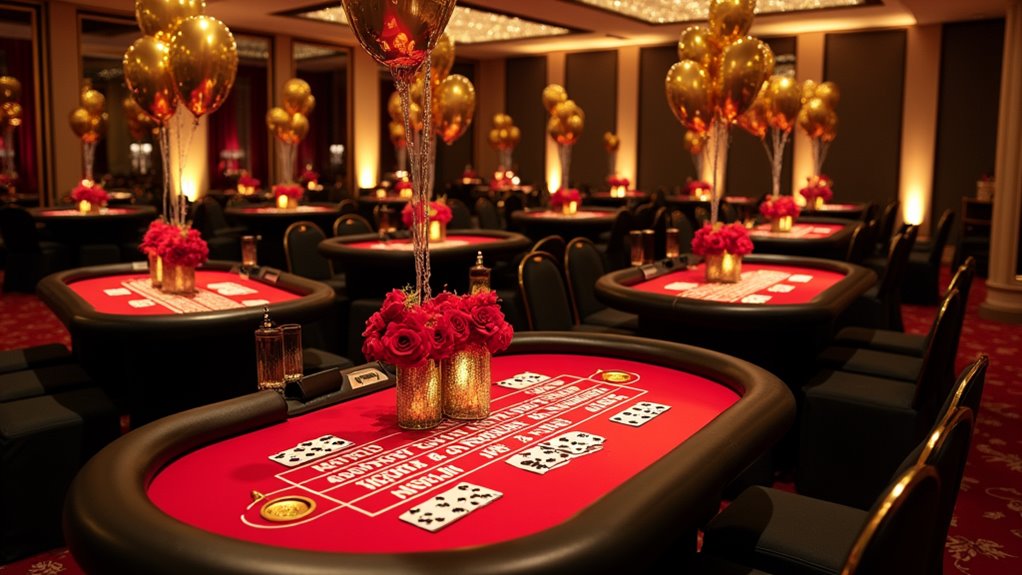 glamorous casino themed night