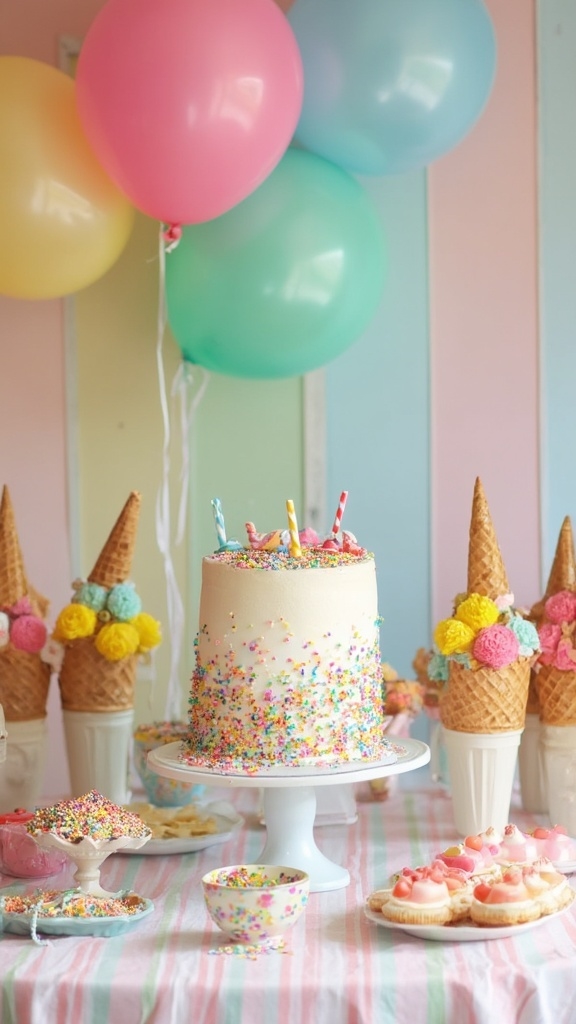 ice cream birthday party ideas