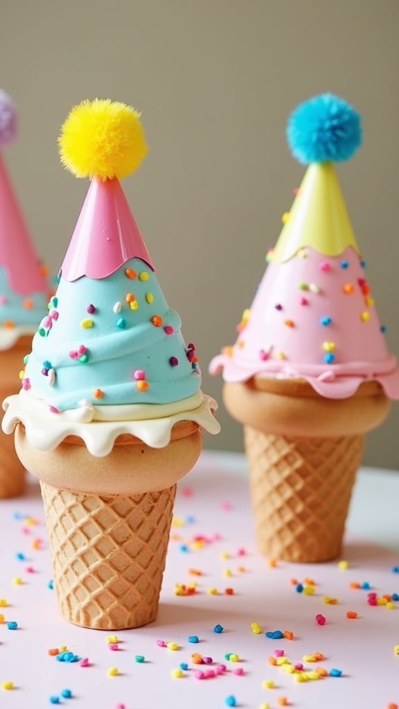 ice cream cone hats