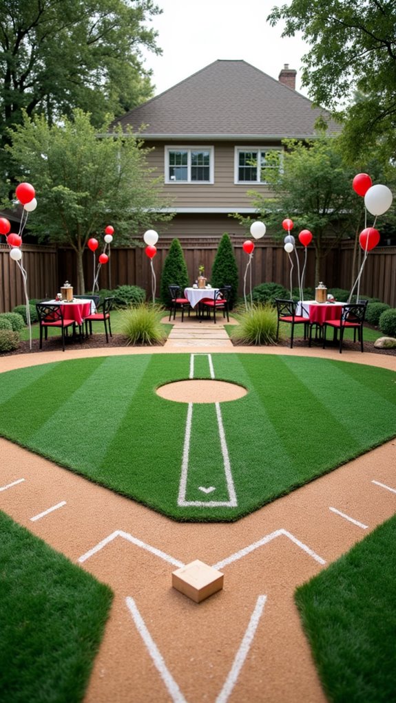 ideal baseball field design