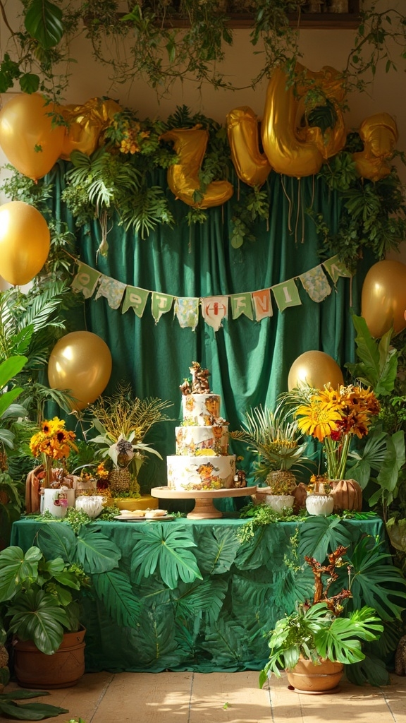 jungle themed birthday party ideas