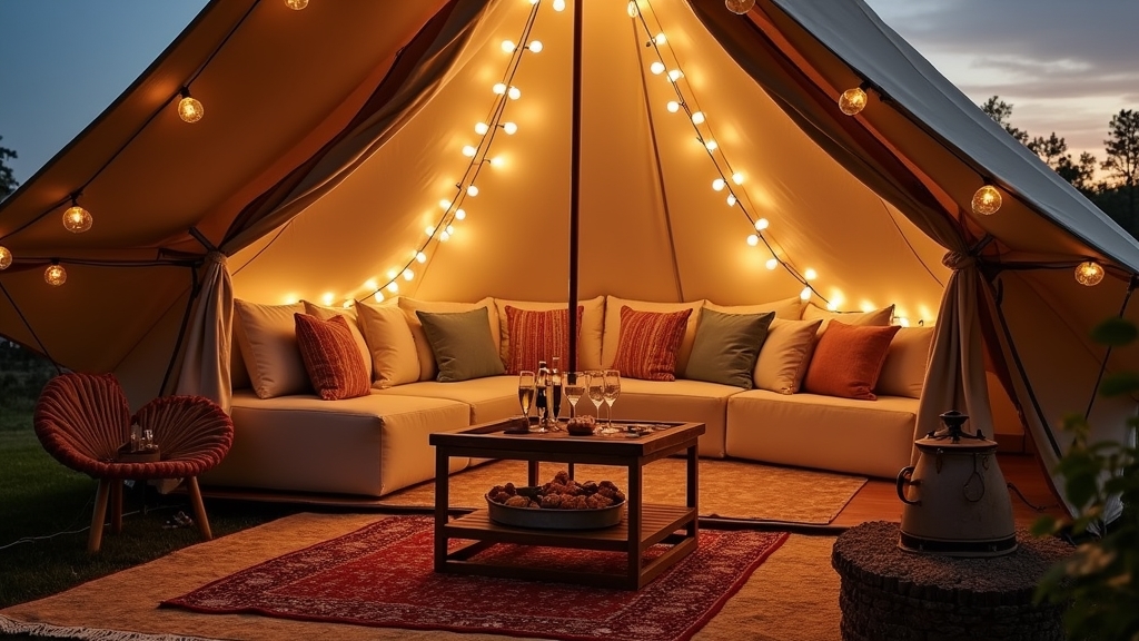 luxury camping outdoor experience