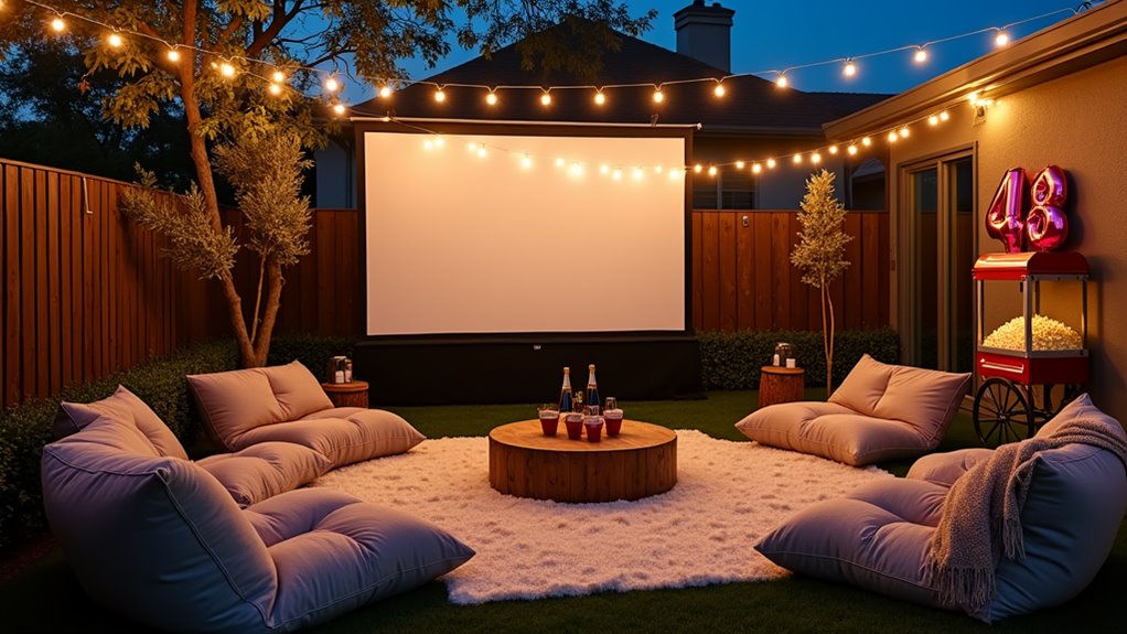 outdoor film screening event