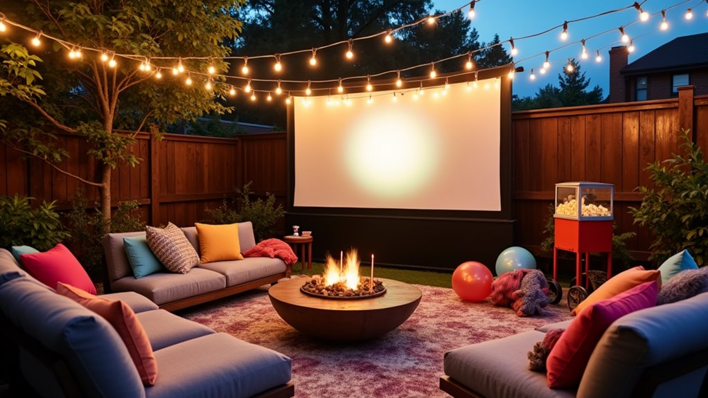 outdoor film viewing event