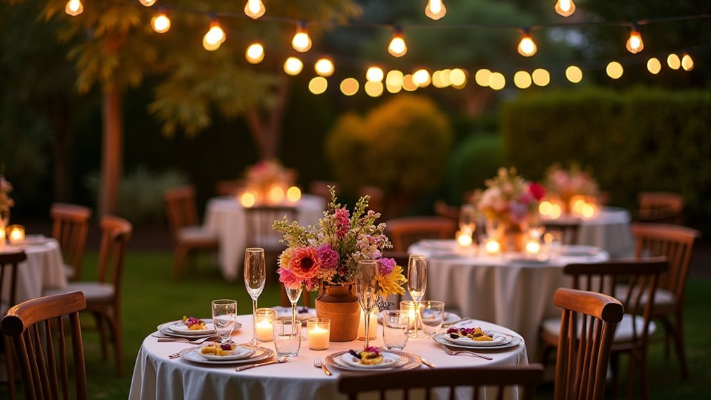 outdoor garden party drinks