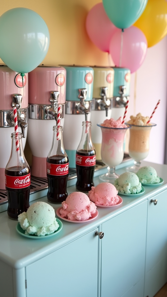 retro ice cream corner