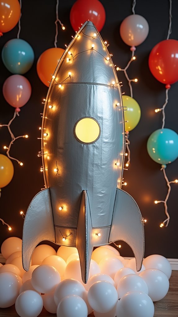 rocket ship display project