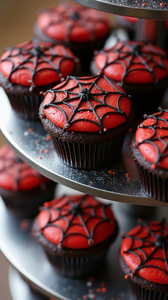 spider symbol cupcakes recipe