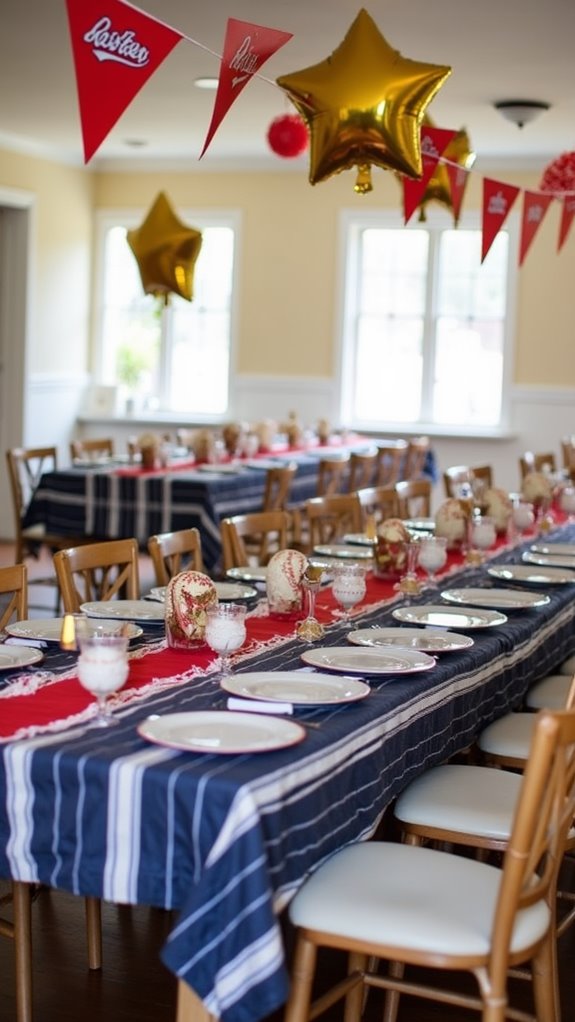 team colors and decorations