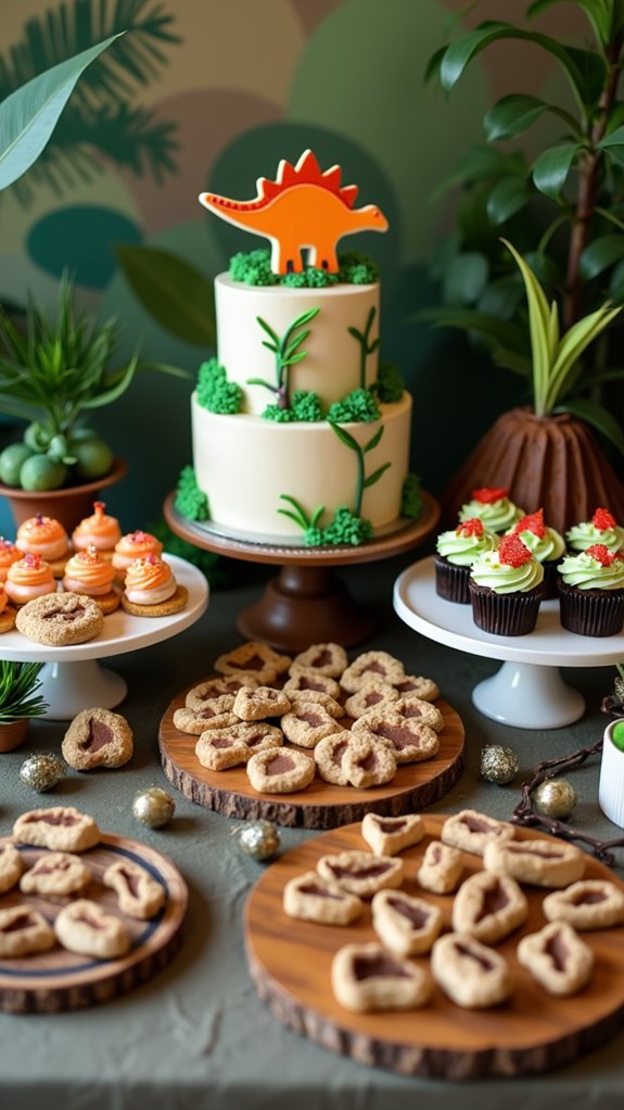 themed dessert and candy bar