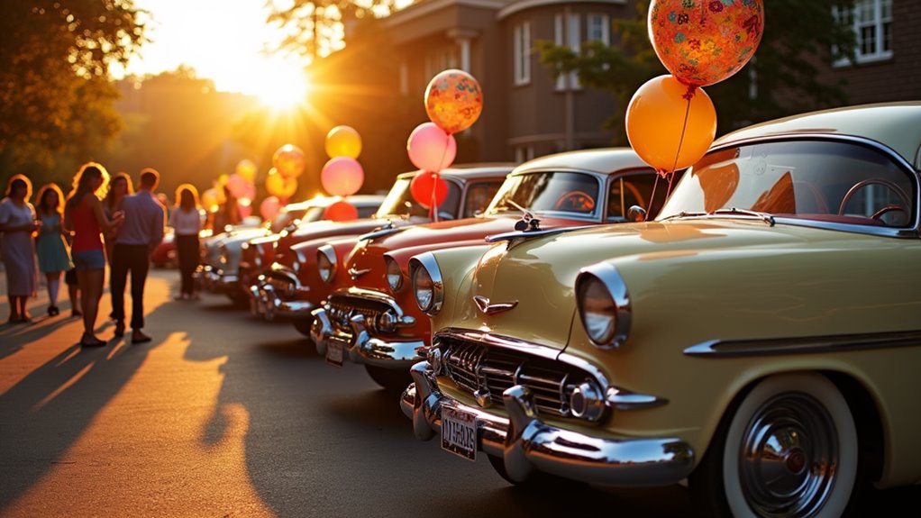 vintage automobile gathering event