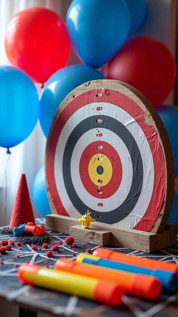 web shooting target practice setup