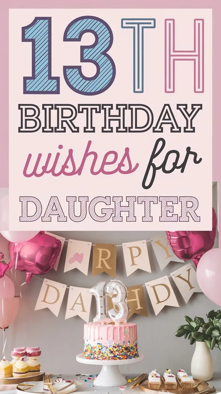 13th Birthday Wishes for Daughter: Heartfelt Wishes for Your Daughter’s Milestone Teen Year!