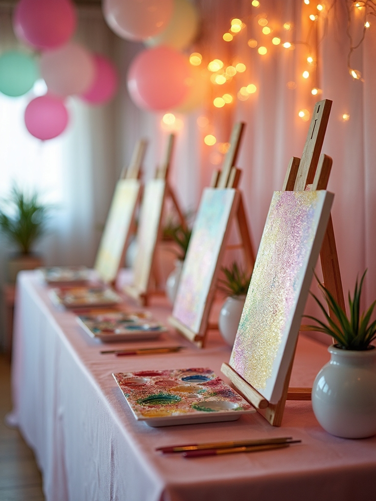 artistic celebration at studio