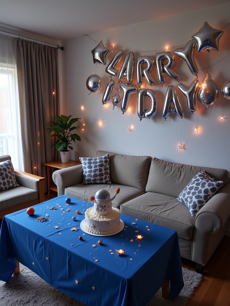 astronaut themed galactic birthday celebration