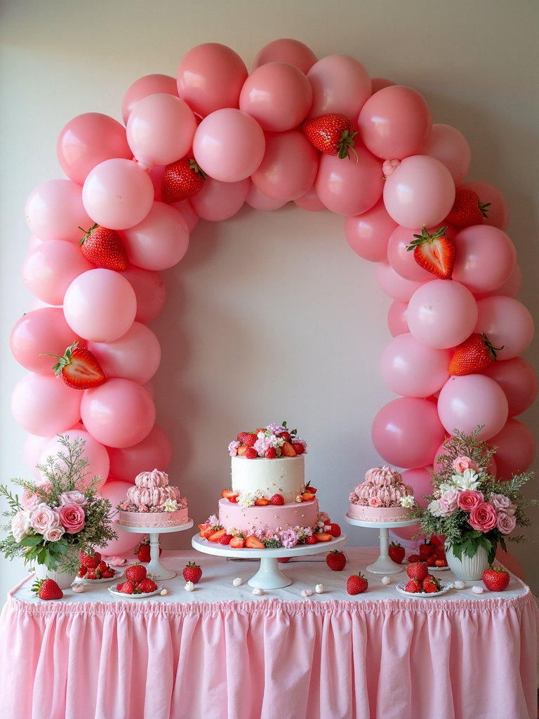 berry balloon arch decoration