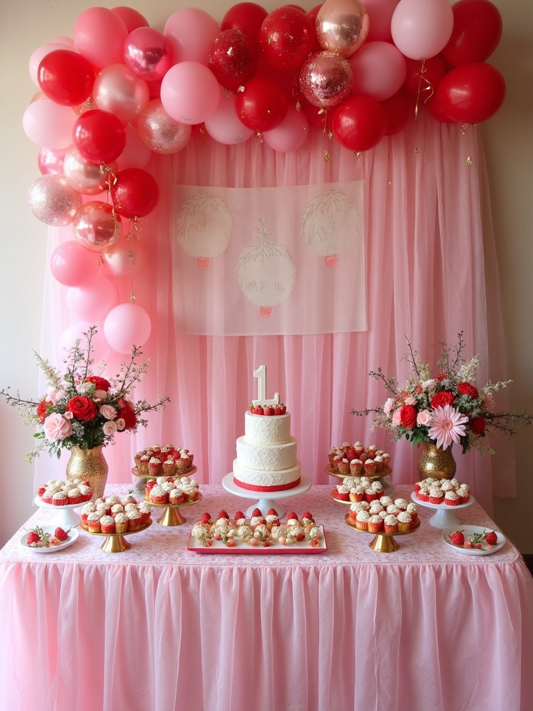 berry dessert table display