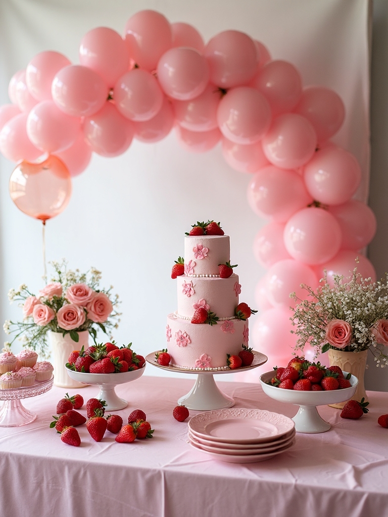 berry themed birthday celebration