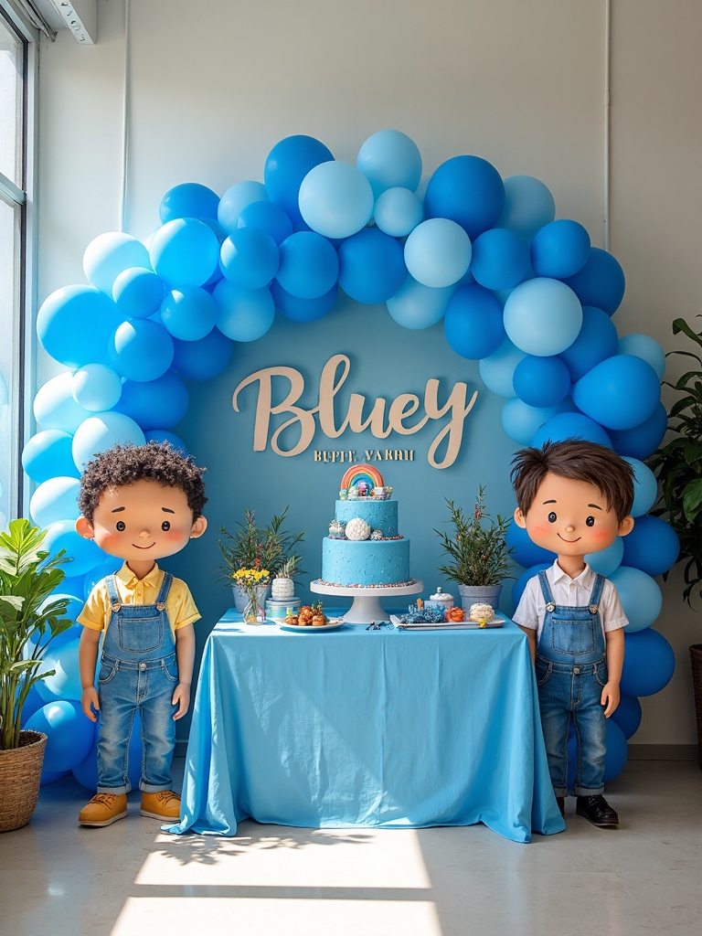 bluey themed adventure celebration party